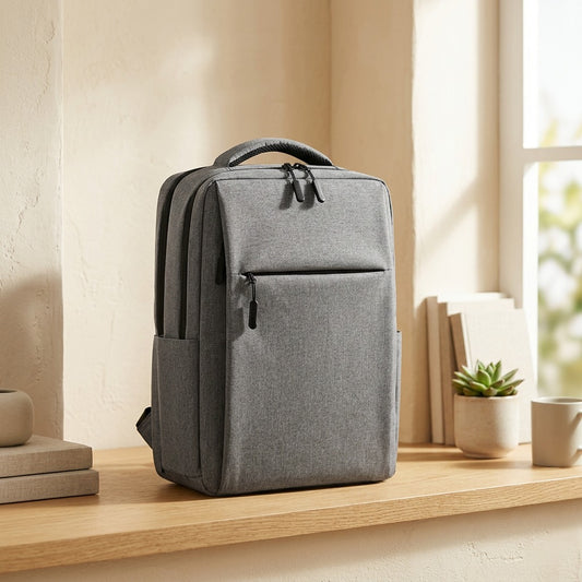 Workcarry™ Polyester Business Backpack in a calm home setting