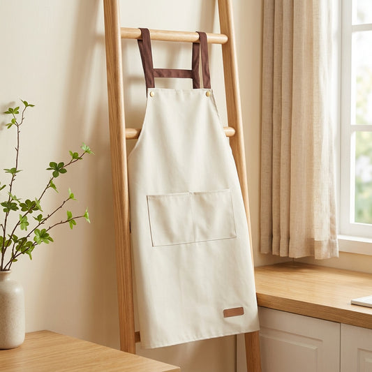 Splashwear™ PVC Waterproof Kitchen Apron in a calm home setting