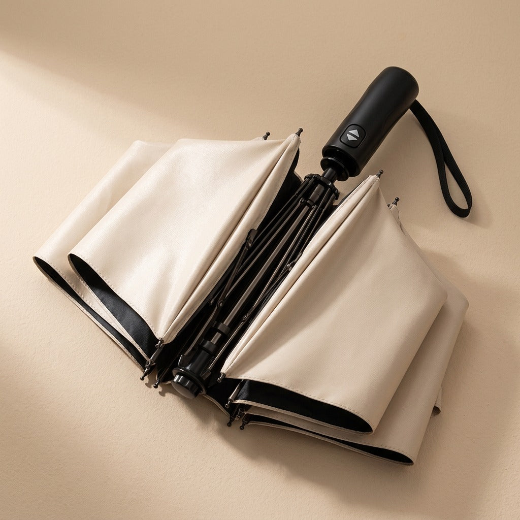 Stormsnap™ Fully Automatic Sun And Rain Umbrella, material and detail close-up