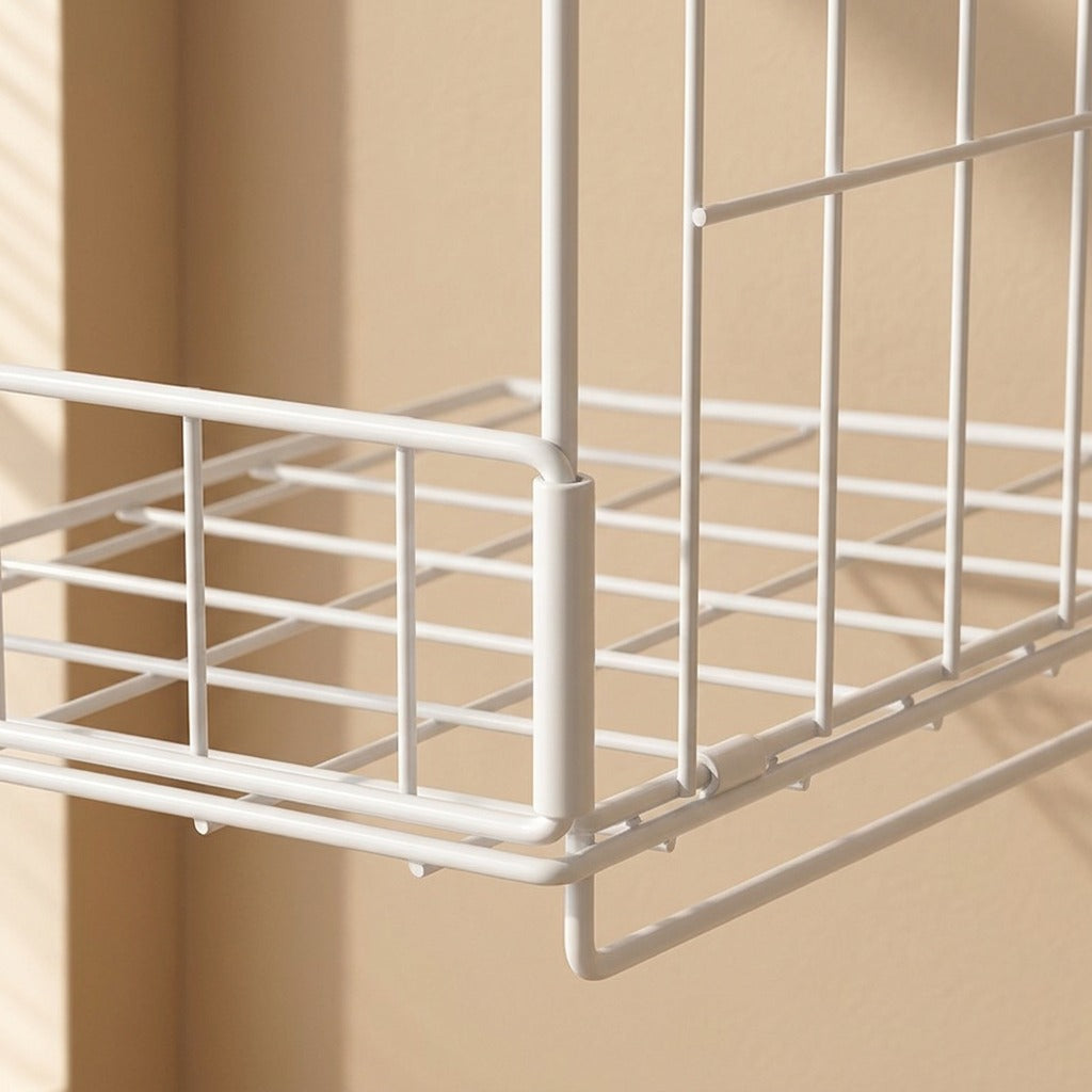 Ironstow™ Iron Drawer Storage Rack, material and detail close-up