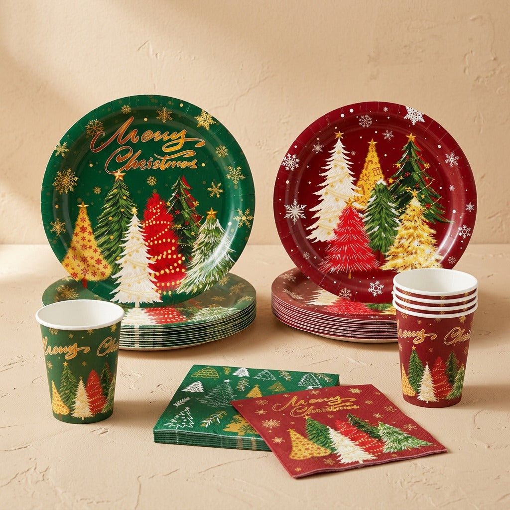 Treetrim™ Christmas Tree Paper Party Supplies, material and detail close-up