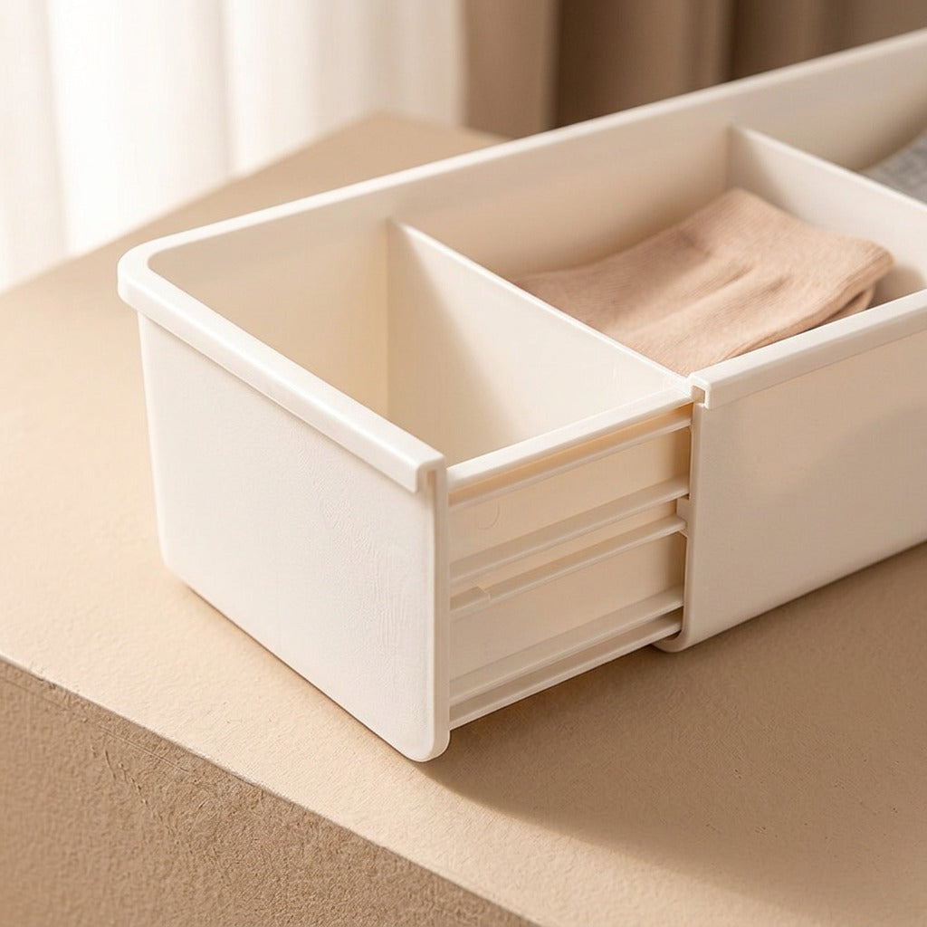 Briefcubby™ PP Underwear Storage Organizer, material and detail close-up