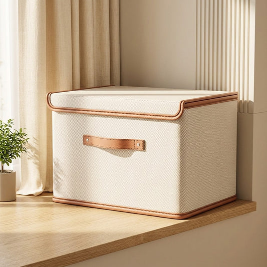 Foldstore™ Oxford Cloth Clothes Storage Box in a calm home setting