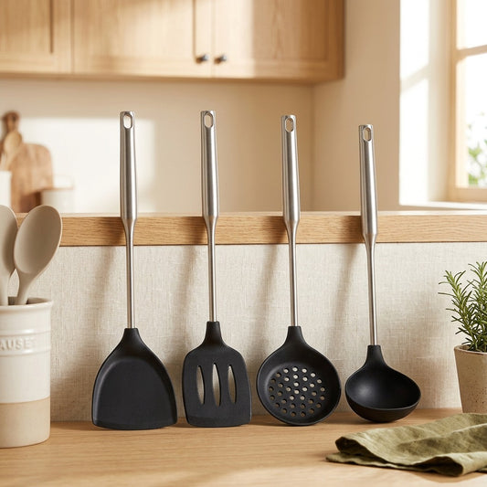 Flexwhisk™ Silicone Kitchen Utensil Kit in a calm home setting