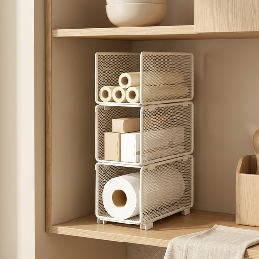 Ironorder™ Iron Kitchen Storage Rack in a calm home setting