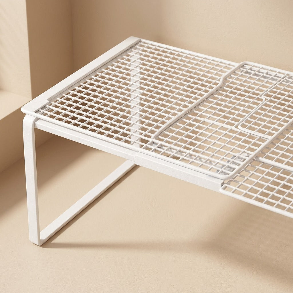 Closetrise™ Expandable Iron Wardrobe Storage Rack, material and detail close-up