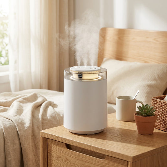 Dreammist™ Night Light Humidifier in a calm home setting