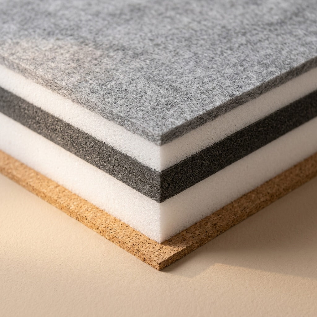 Quietfelt™ Polyester Fiber Soundproofing Panels, material and detail close-up