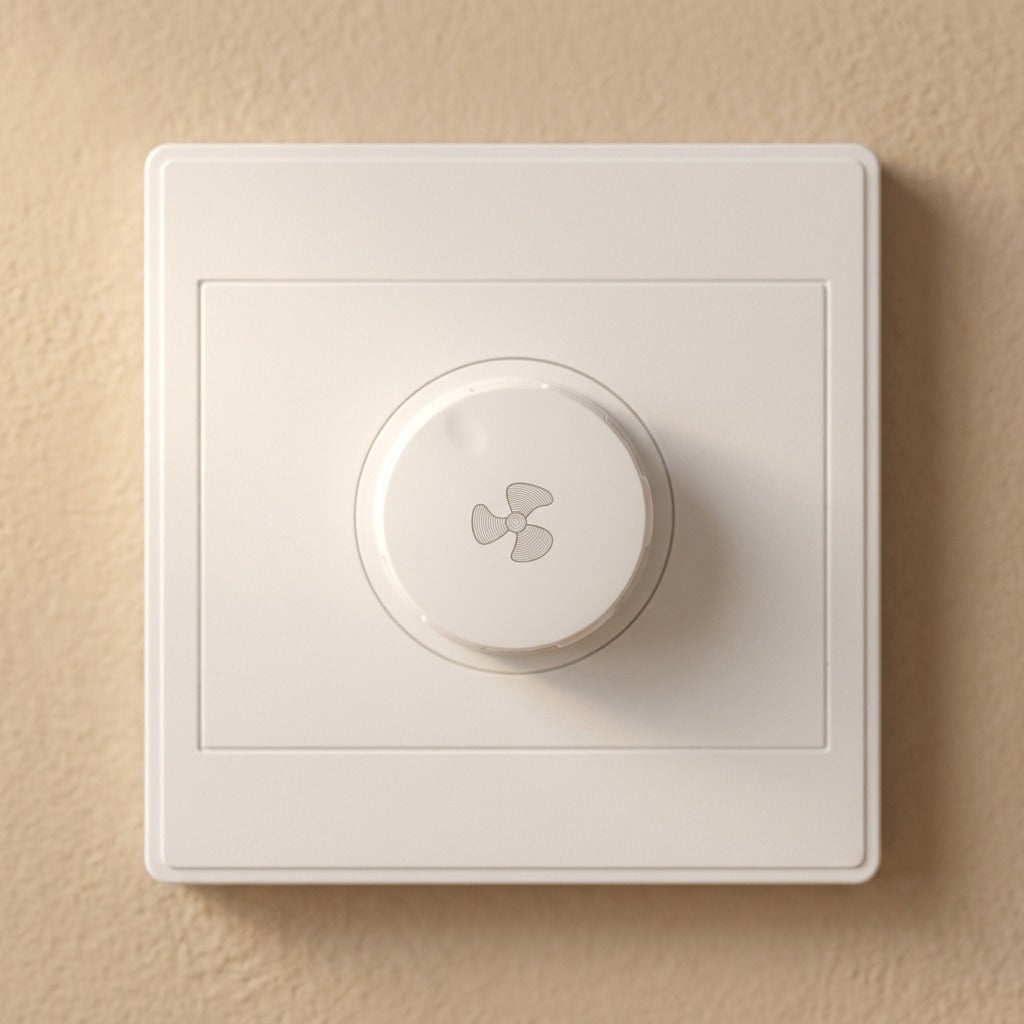 Spindial™ M6 Ceiling Fan Speed Control Switch, material and detail close-up
