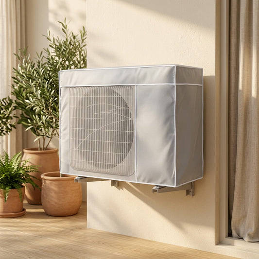 Clothguard™ Oxford Cloth Air Conditioner Cover in a calm home setting