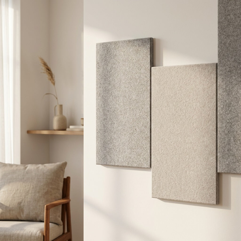 Hushweft™ Polyester Fiber Soundproofing Panels, styled close view