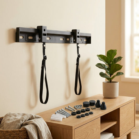 Mountgrip™ Iron Wall Mount TV Bracket in a calm home setting