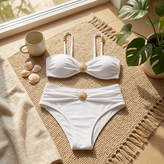 Colorcalm™ Solid Color Two-Piece Swimsuit in a calm home setting