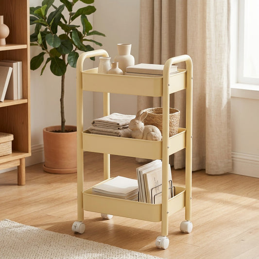 Steelspan™ Carbon Steel Storage Rack in a calm home setting