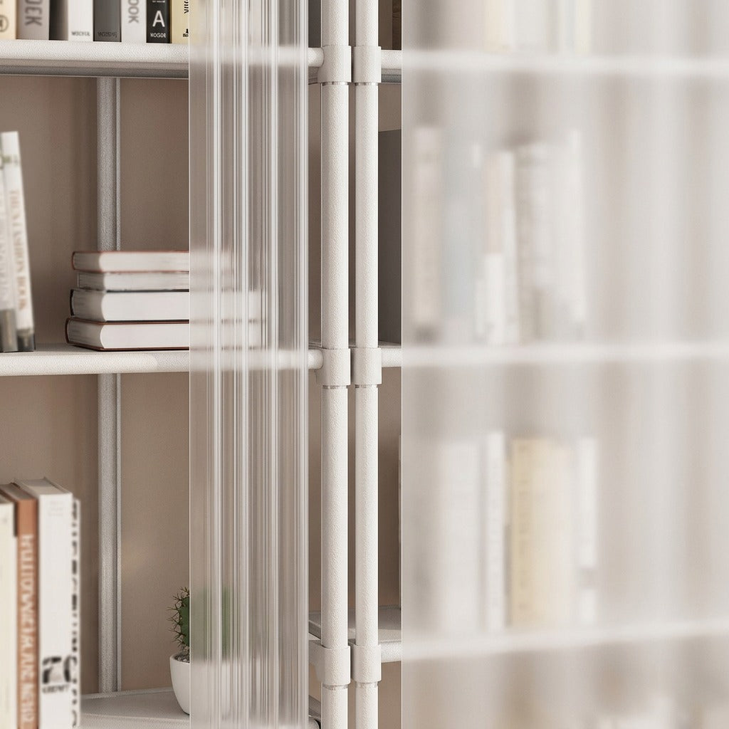 Shelfshade™ Dustproof Living Room Bookshelf, material and detail close-up