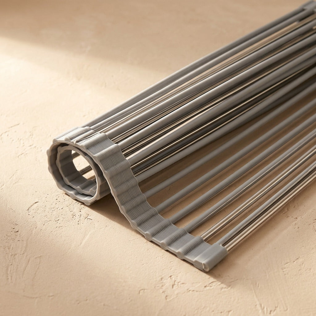 Sinkdrain™ Silicone Sink Draining Rack, material and detail close-up