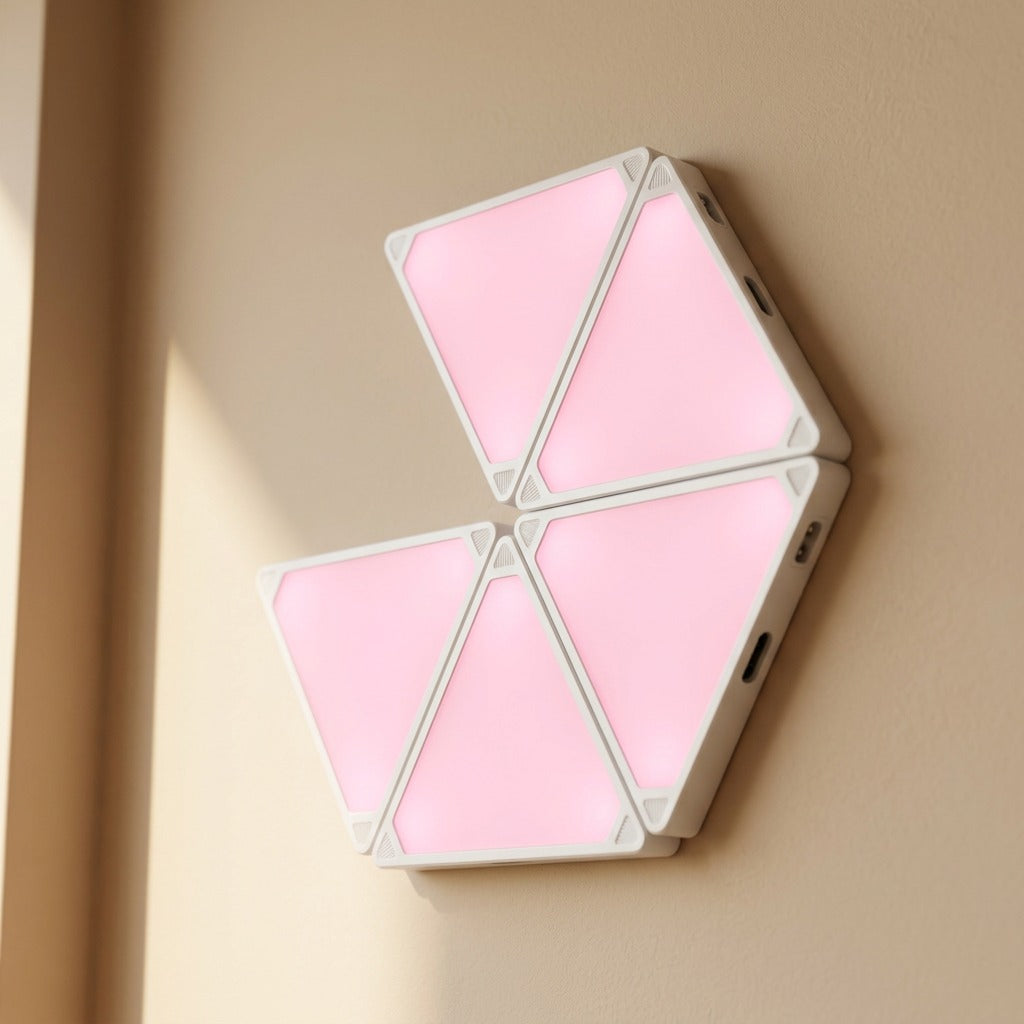 Triray™ Triangle LED Wall Lamp, material and detail close-up