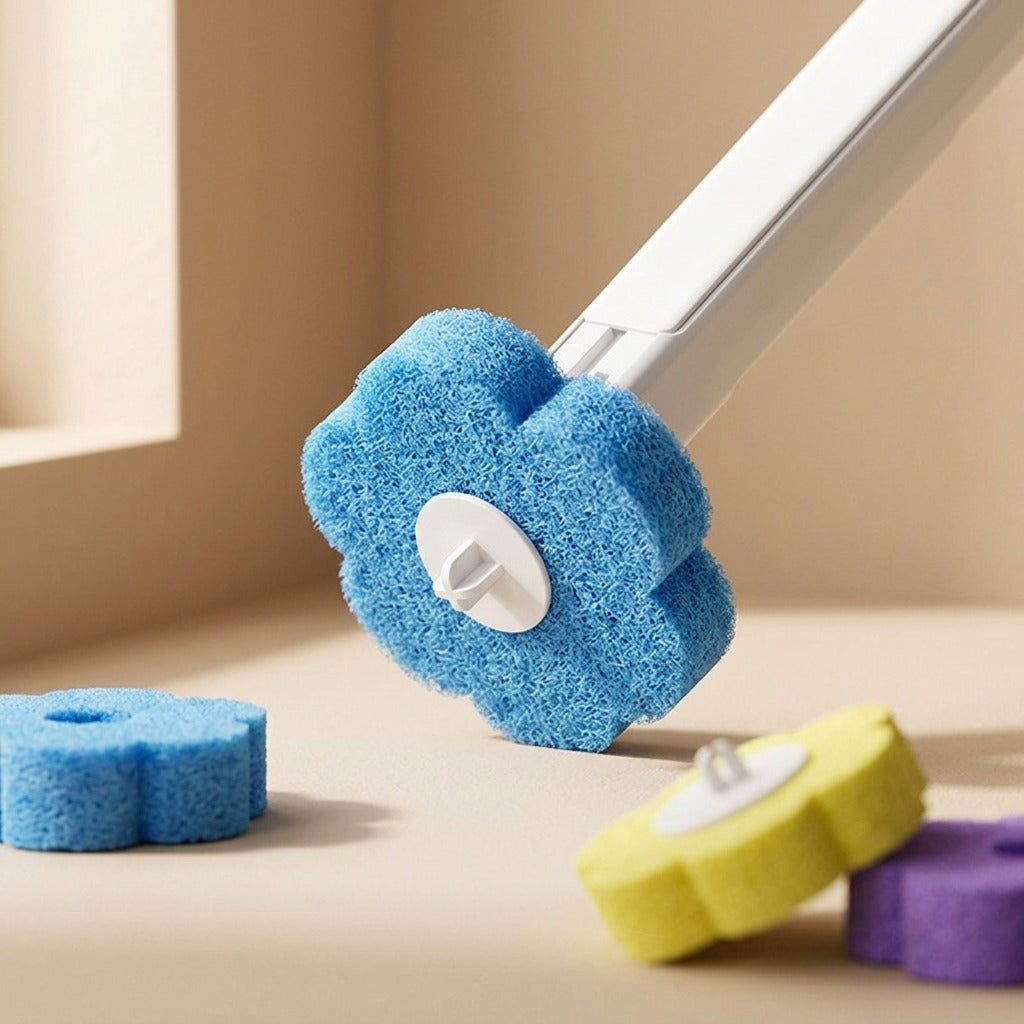 Spongegleam™ Sponge Toilet Cleaning Brush, material and detail close-up