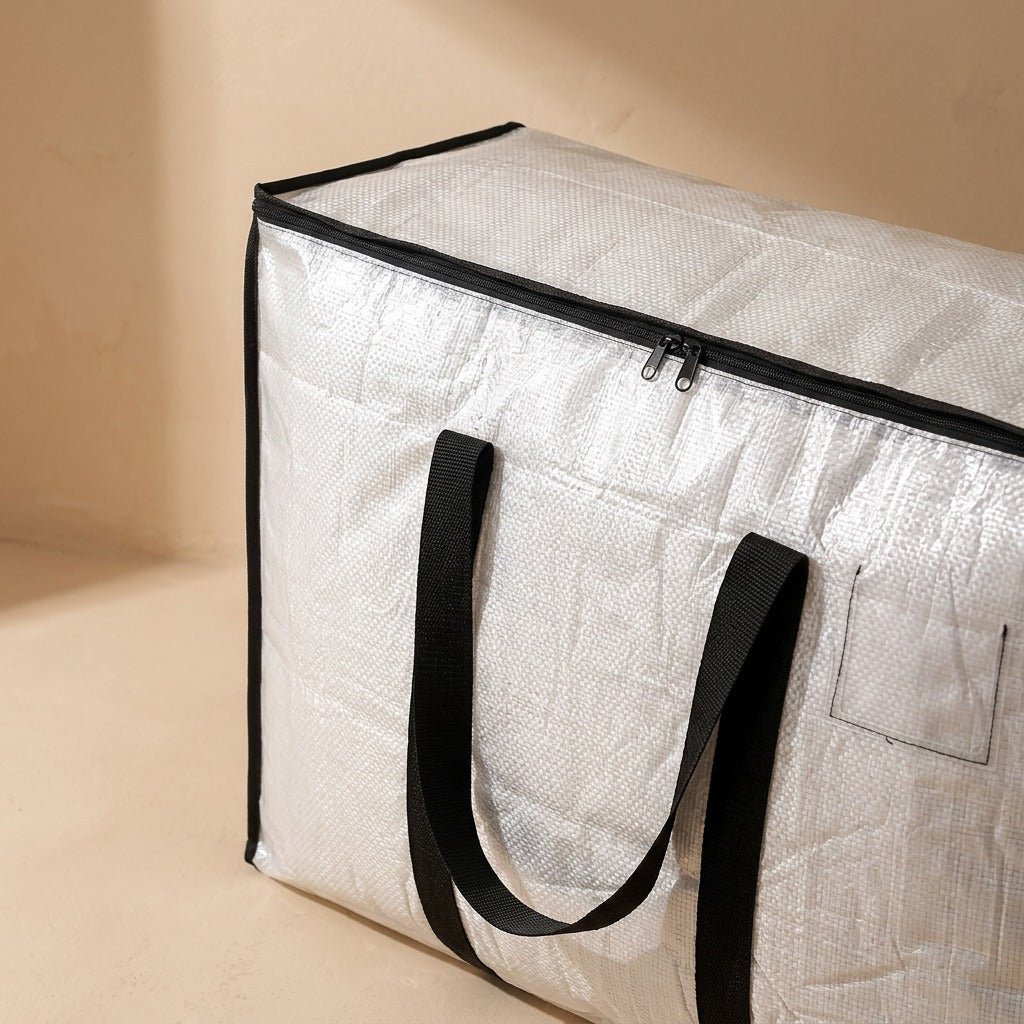 Quiltcube™ Cubic PP Quilt Storage Bag, material and detail close-up