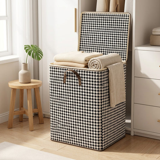 Garmentbag™ Non-Woven Clothing Storage Bag in a calm home setting