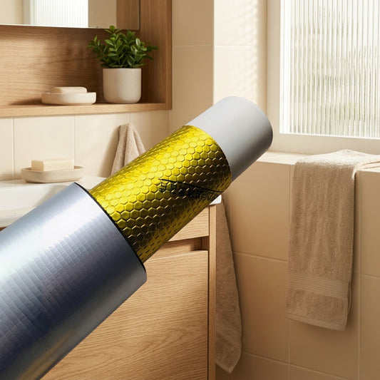 Pipequiet™ Water Pipe Soundproofing Cotton in a calm home setting