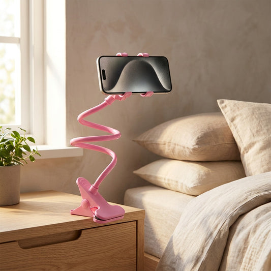 Standby™ Plastic Mobile Phone Stand in a calm home setting