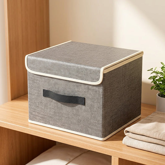 Clothnest™ Foldable Fabric Underwear Storage Box in a calm home setting