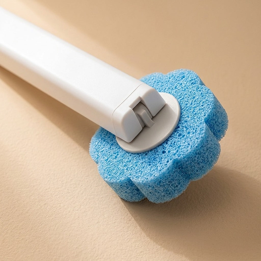 Cleanreach™ Plastic Long Handle Toilet Brush, material and detail close-up