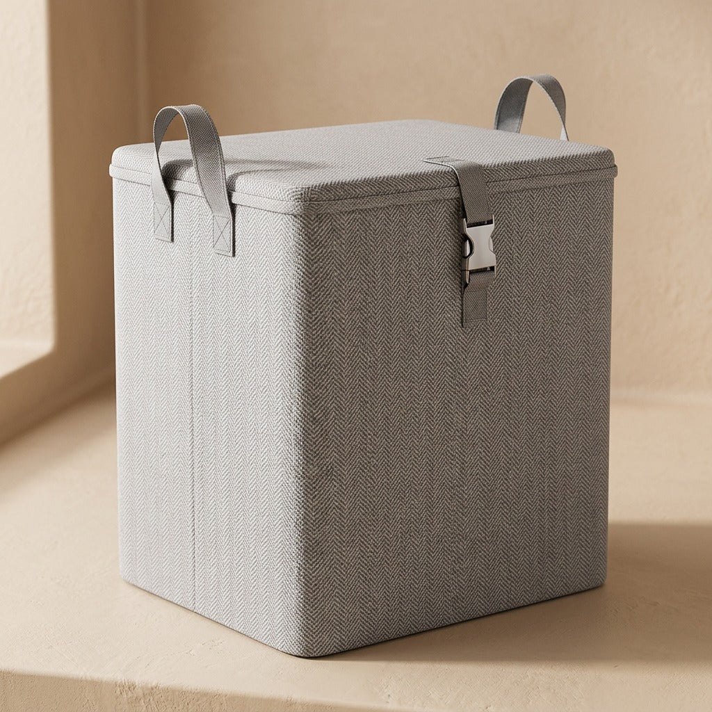 Quiltstash™ Non-Woven Quilt Storage Bag, material and detail close-up