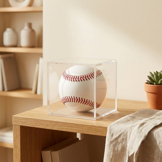 Capvault™ Baseball Storage Box in a calm home setting