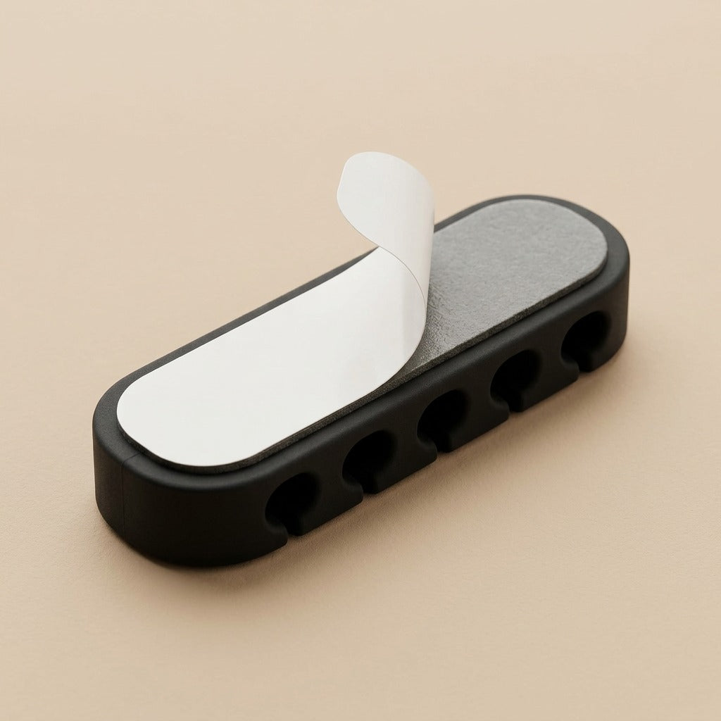 Cordnook™ Silicone Data Cable Organizer Clip, material and detail close-up