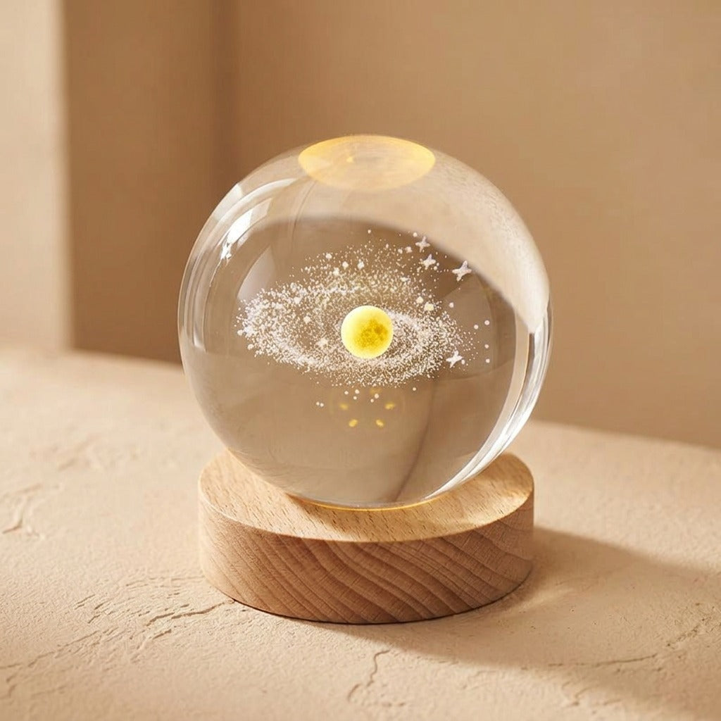 Glowdome™ LED Projection Night Light, material and detail close-up