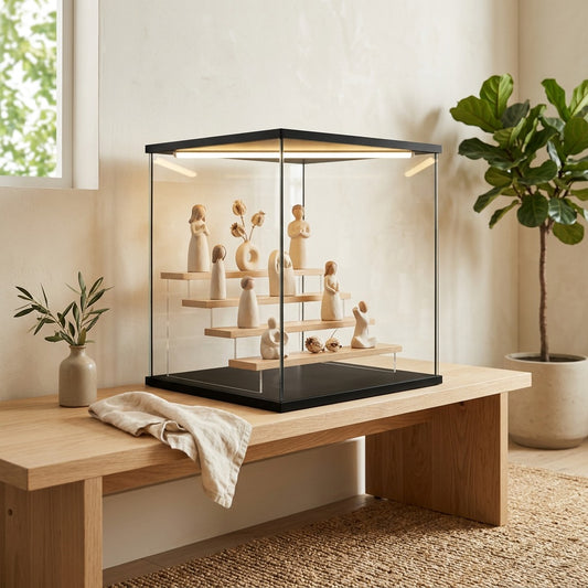 Tierhold™ Acrylic Blind Box Display Rack in a calm home setting