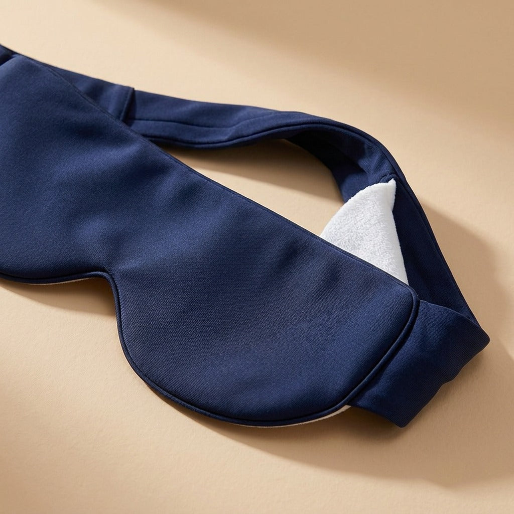 Driftglow™ Gravity Deep Sleep Eye Mask, material and detail close-up