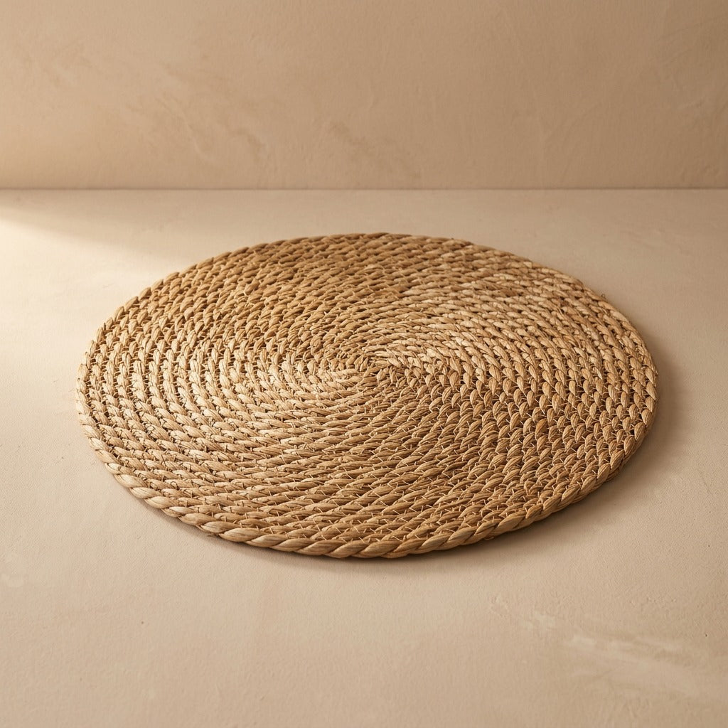 Grassloom™ Grass Woven Table Mat, material and detail close-up