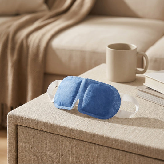 Calmveil™ Non-Woven Self-Heating Steam Eye Mask, styled close view