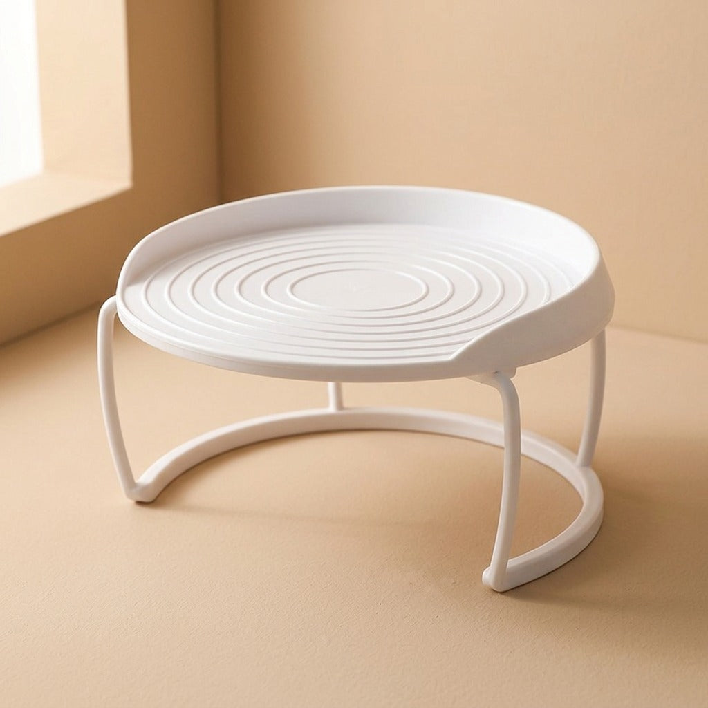 Rackrest™ PP Microwave Oven Storage Rack, material and detail close-up