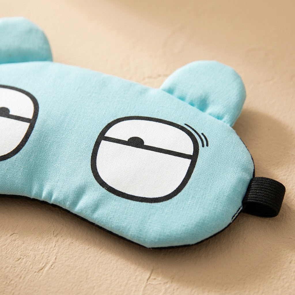 Softnap™ Cotton Eye Mask, material and detail close-up