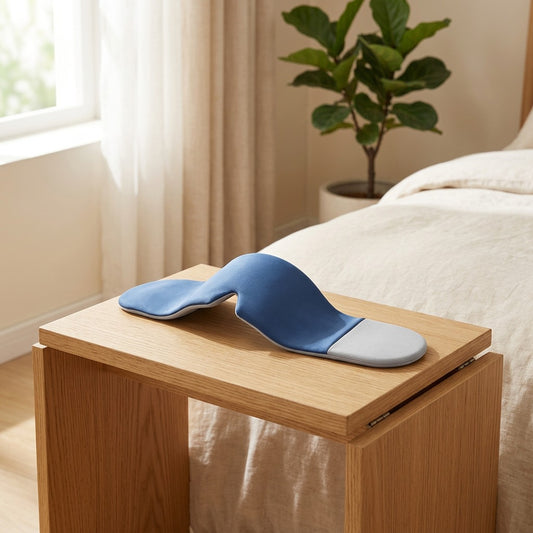 Velvetyze™ Ice Silk Eye Mask in a calm home setting