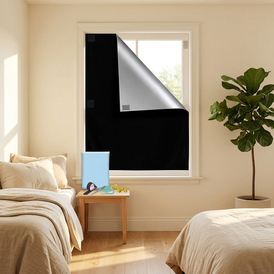 Nightfall™ 420D Oxford Cloth Blackout Curtain in a calm home setting