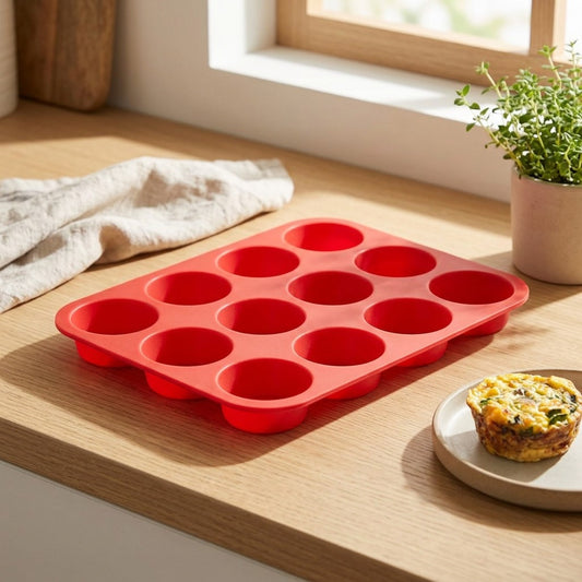 Roundlet™ Round Silicone Cake Mold in a calm home setting