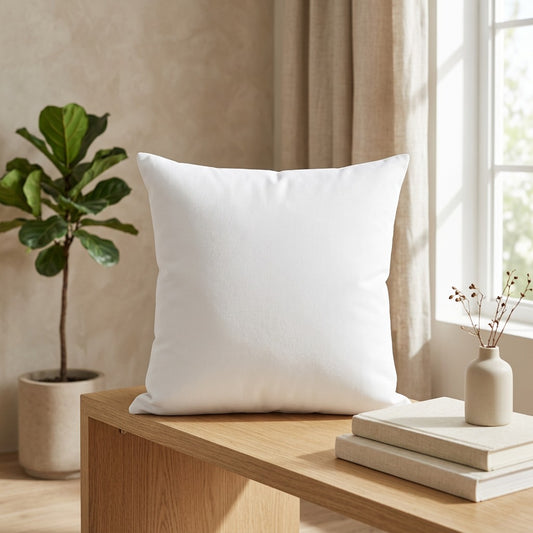 Sofanest™ Printed Polyester Cushion for Sofa in a calm home setting
