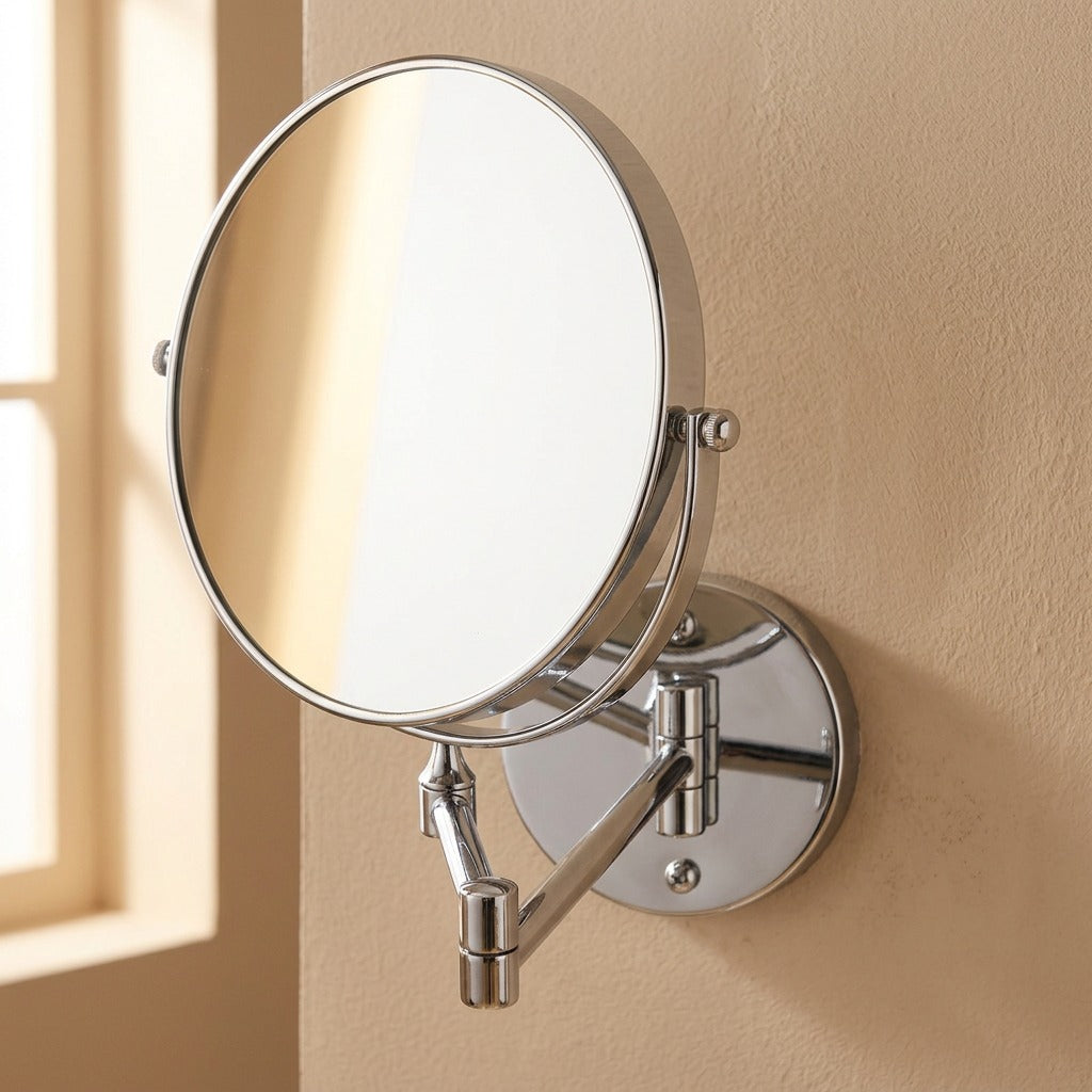Mirravue™ Wall Mount Bathroom Mirror, material and detail close-up