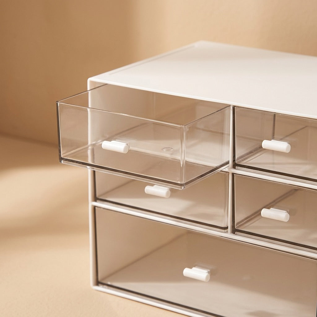 Stowgrid™ Foldable Compartment Desktop Storage Box, material and detail close-up