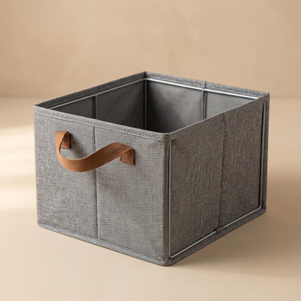 Closetfold™ Foldable Steel Frame Clothes Storage Box for Wardrobe, material and detail close-up