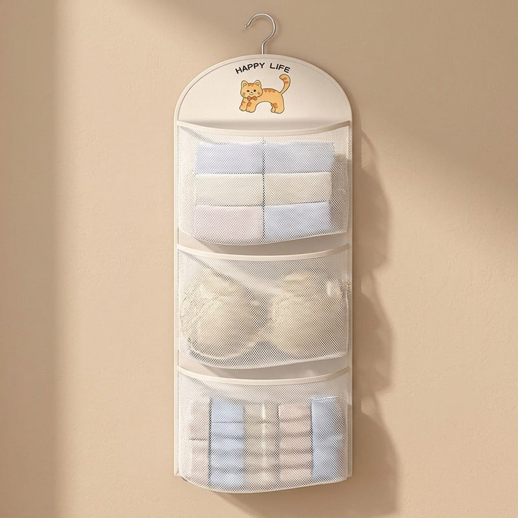 Doornest™ Hanging Mesh Sock Storage Bag, material and detail close-up