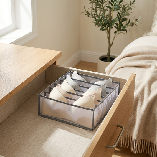 Netfold™ Divided Underwear Storage Organizer in a calm home setting