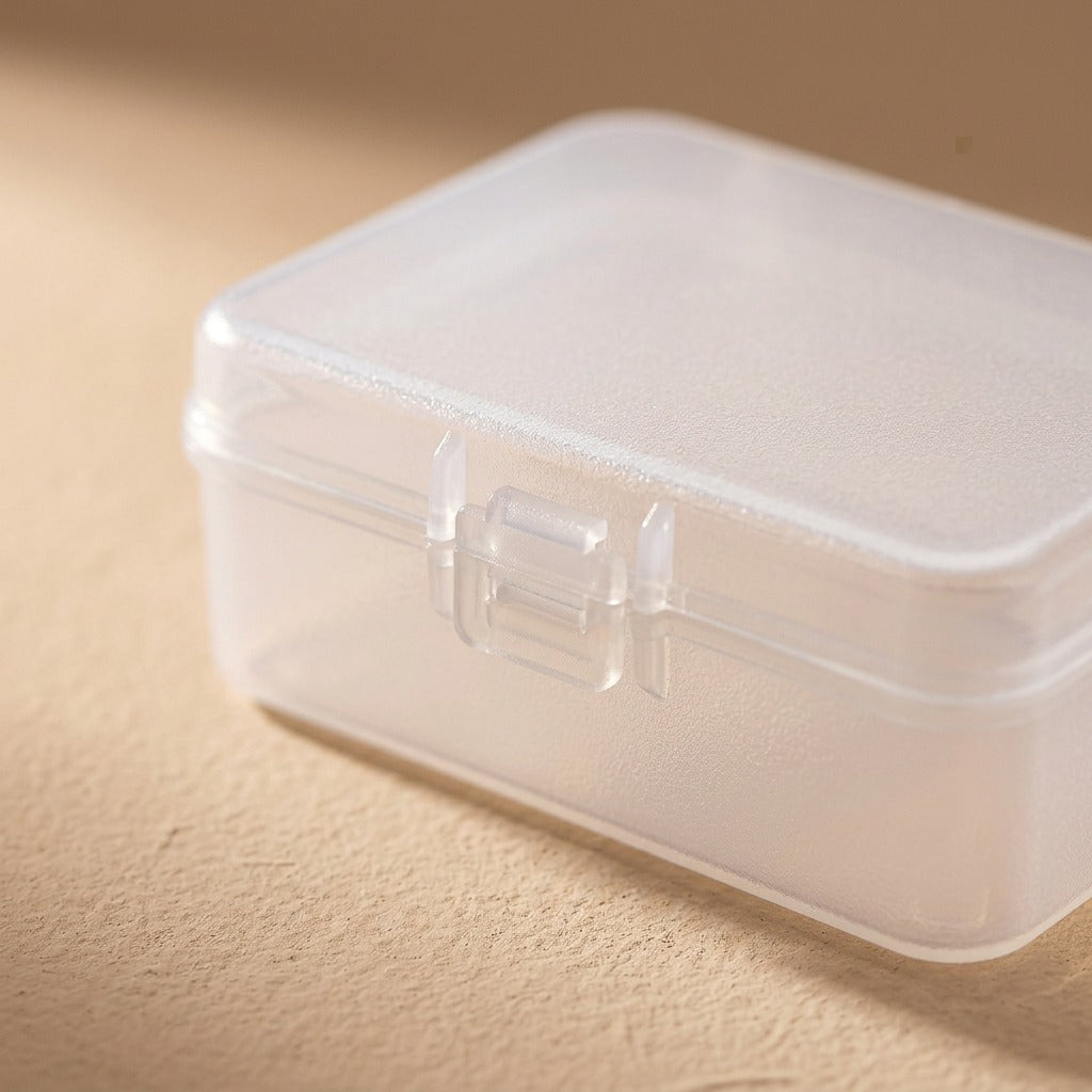 Clearkeep™ Covered Polypropylene Storage Box, material and detail close-up