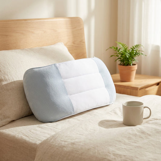 Silkloom™ Ice Silk Lumbar Support Pillow in a calm home setting