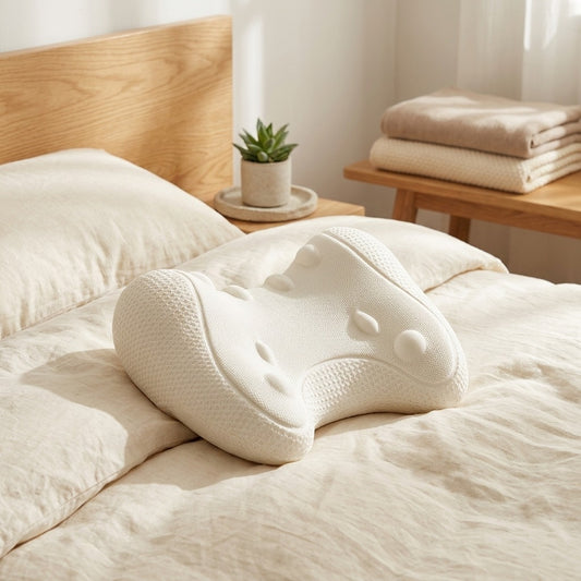 Upliftnest™ U-Shaped Neck Support Pillow in a calm home setting